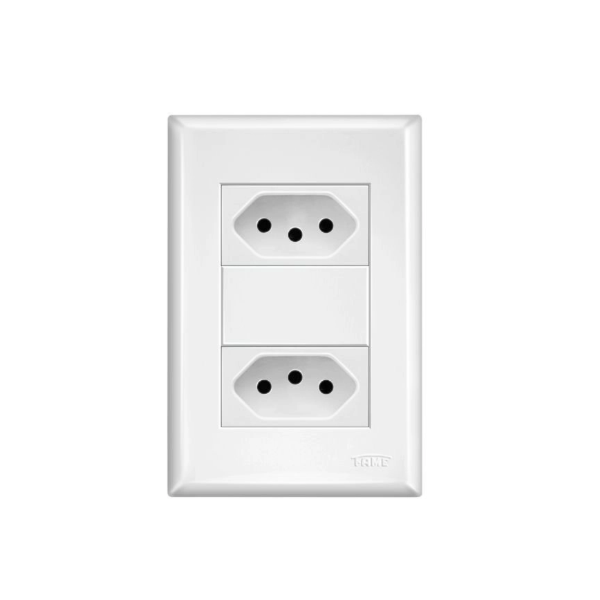 2 Tomada Fame 2P+T Distanciadas 20A/250V Evidence Branco-2f5abe8b-ef6b-487a-b95f-cb867102555c