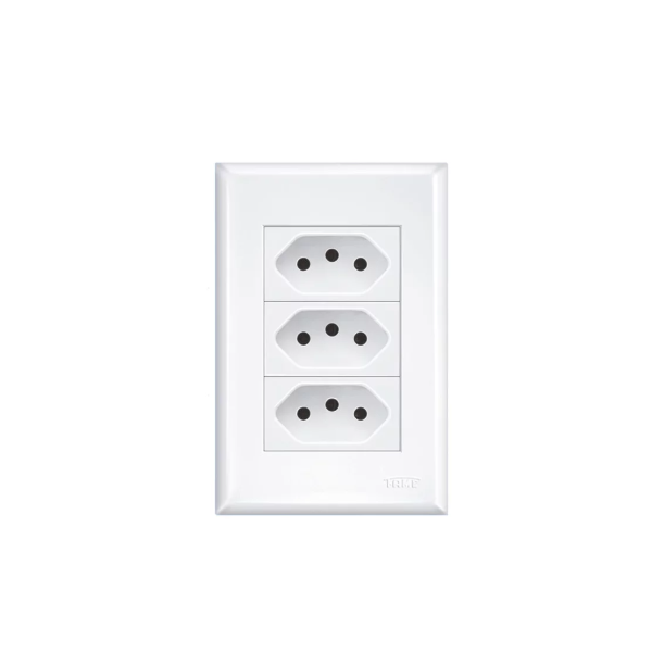 3 Tomada Fame 2P+T 10A/250V Evidence Branco-12286abc-3181-45f0-a92b-e51230480e28