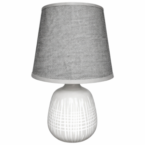 Abaju Mesa Decore 31cm Cinza