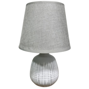 Abaju Mesa Decore 31cm Cinza