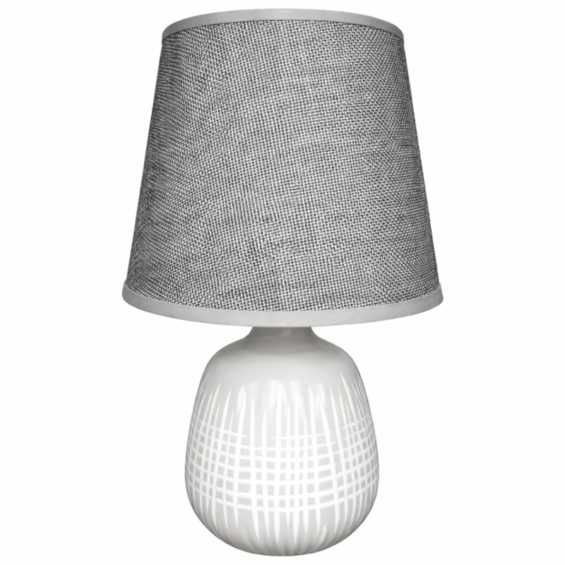 Abaju Mesa Decore 31cm Cinza-d5038c39-4a5c-4eec-9ffa-54c682ed9388