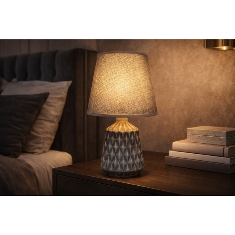 Abaju Mesa Decore 32,5cm Cinza-215e5c53-6198-4529-b57c-270b1bb0596f