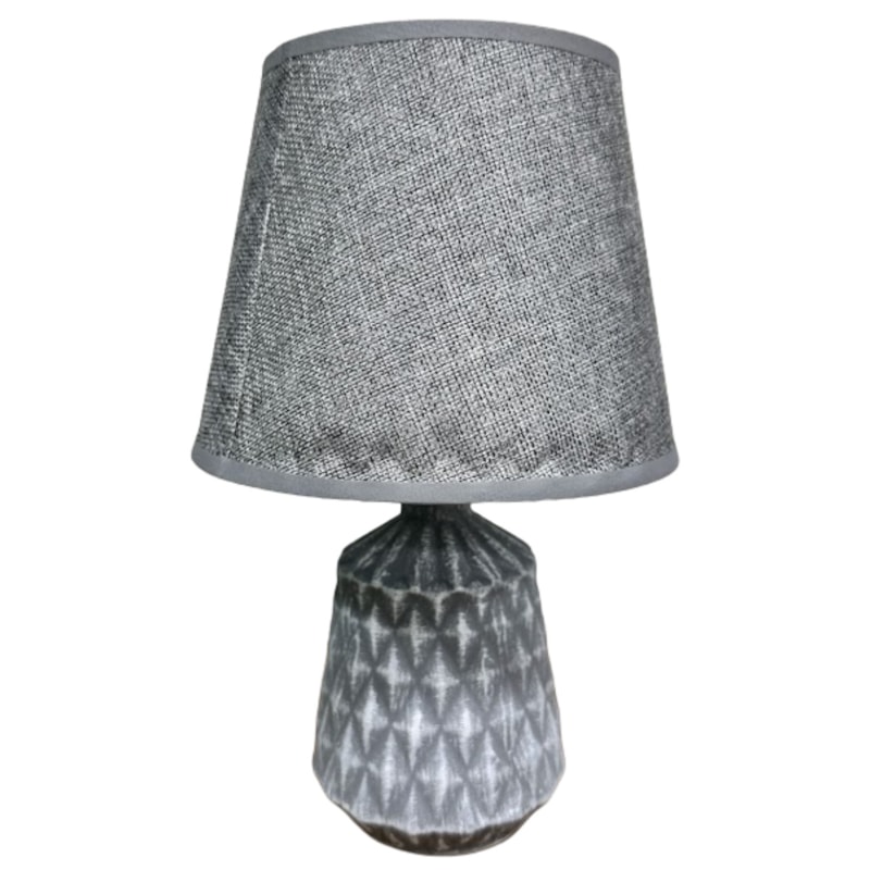 Abaju Mesa Decore 32,5cm Cinza
