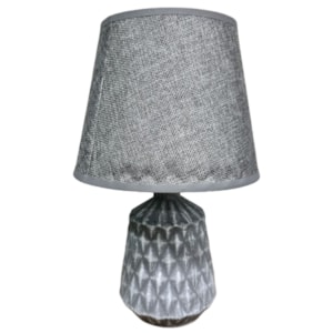 Abaju Mesa Decore 32,5cm Cinza