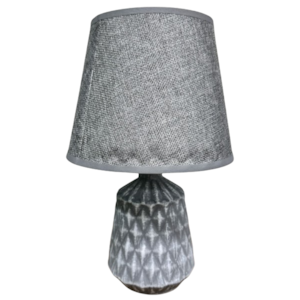 Abaju Mesa Decore 32,5cm Cinza