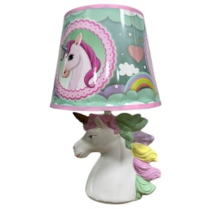 Abaju Mesa Decore 32,5cm Cores Variadas