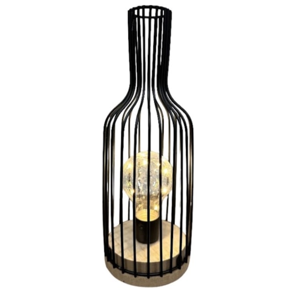 Abaju Mesa Led Decore  Preto e Creme-0f63d9bc-b9d8-4606-b661-e1ab58b99a6a