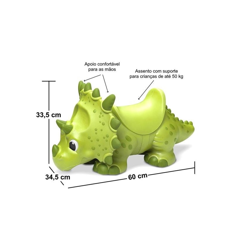 Andador Coleção Giant Dinos Triceratops Veiculo Com Rodas Roma-7df6aceb-d525-4b1d-8f59-c912622b7f12