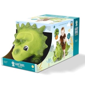 Andador Coleção Giant Dinos Triceratops Veiculo Com Rodas Roma
