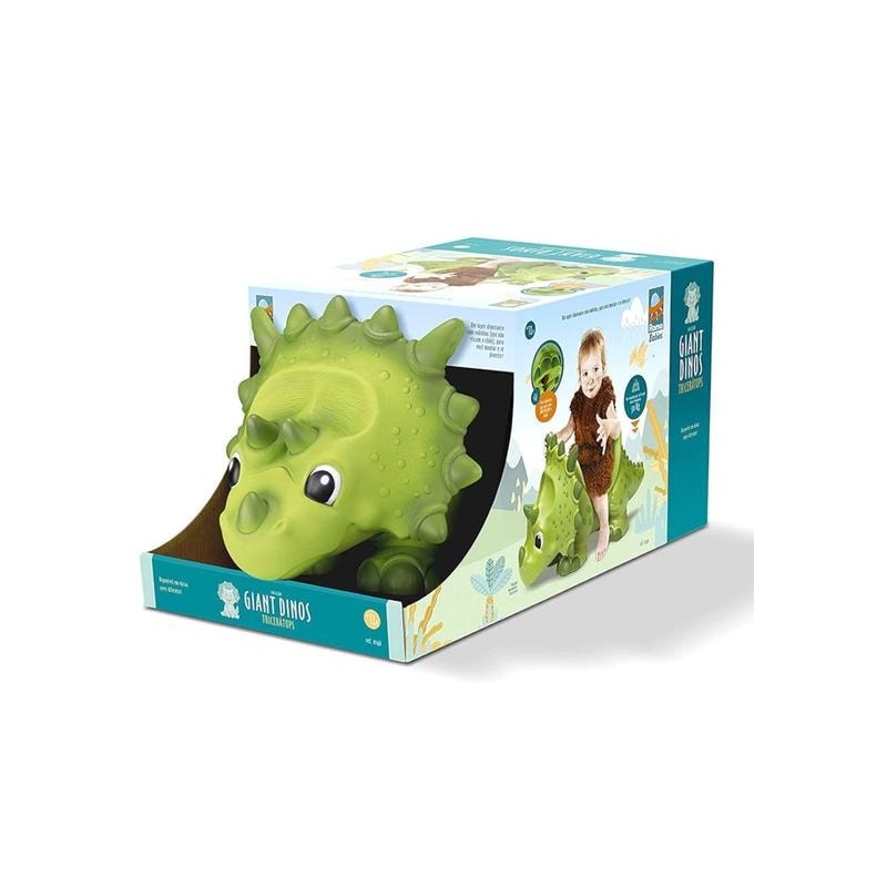 Andador Coleção Giant Dinos Triceratops Veiculo Com Rodas Roma