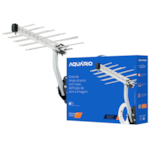 Antena Digital Aquario Log Externa Periodica UHF 20 com Suporte e Cabo