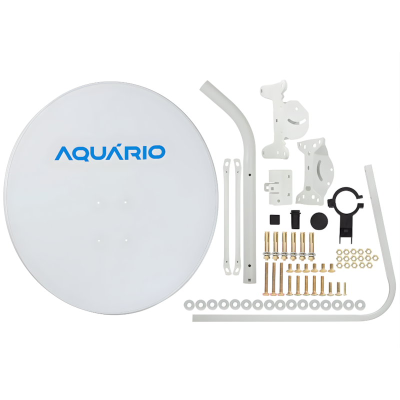Antena Parabólica Aquário Offset 75cm para Banda KU + receptor digital-779da413-d52c-4883-9b36-b76c18b93d1a