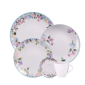 Aparelho de Jantar Tramontina Aura em Porcelana Decorada 20 Pecas
