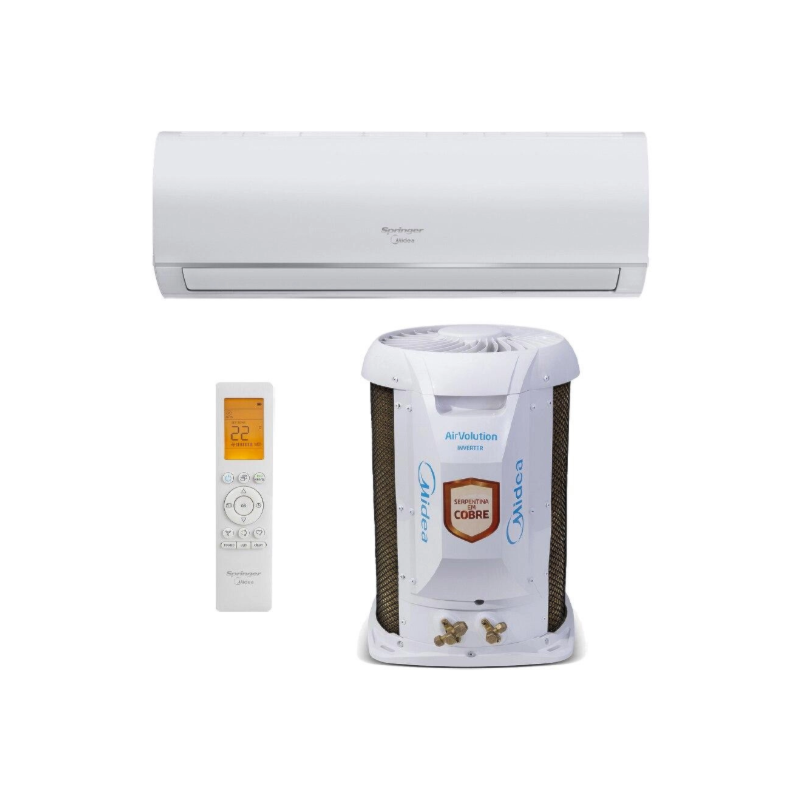 Ar Condicionado Springer Midea 22000 BTUS Split AirVolution 220V 38TFCI22S5/42AFFCI22S5