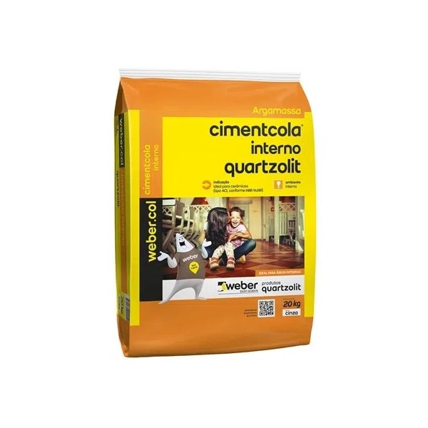 Argamassa Quartzolit AC1 20kg Cimentcola Interna Cinza-9e5d41a7-6a3a-40ac-a445-d6d90b2f67b4