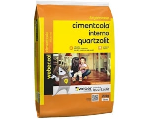 Argamassa Quartzolit AC1 20kg Cimentcola Interna Cinza