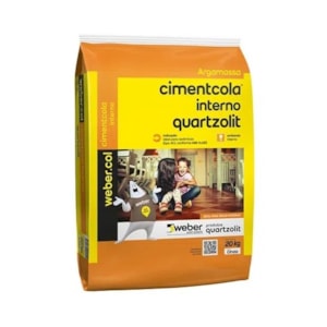 Argamassa Quartzolit AC1 20kg Cimentcola Interna Cinza