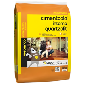Argamassa Quartzolit AC1 20kg Cimentcola Interna Cinza