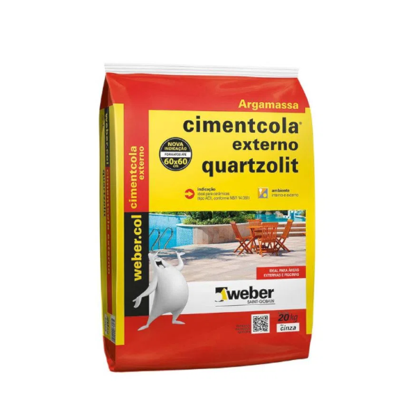 Argamassa Quartzolit AC2 20KG Cimentcola Externo Cinza-ed71acaa-c96e-4bff-bff6-ee0adfd4e303