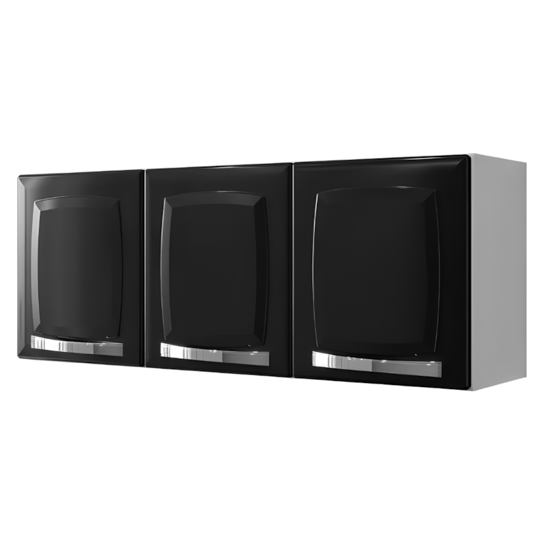 Armario Aereo Itatiaia Rose 3 Portas Preto ARM-105-0438c59e-53ae-44d6-bddd-b435a3aa82a4