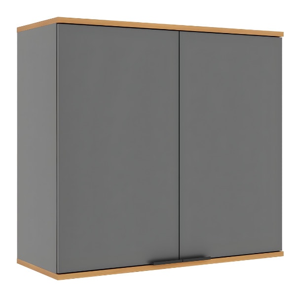 Armário Aéreo Telasul 800mm Cinza/Freijo-87680fa2-2f15-4f59-847e-421f21eeb730