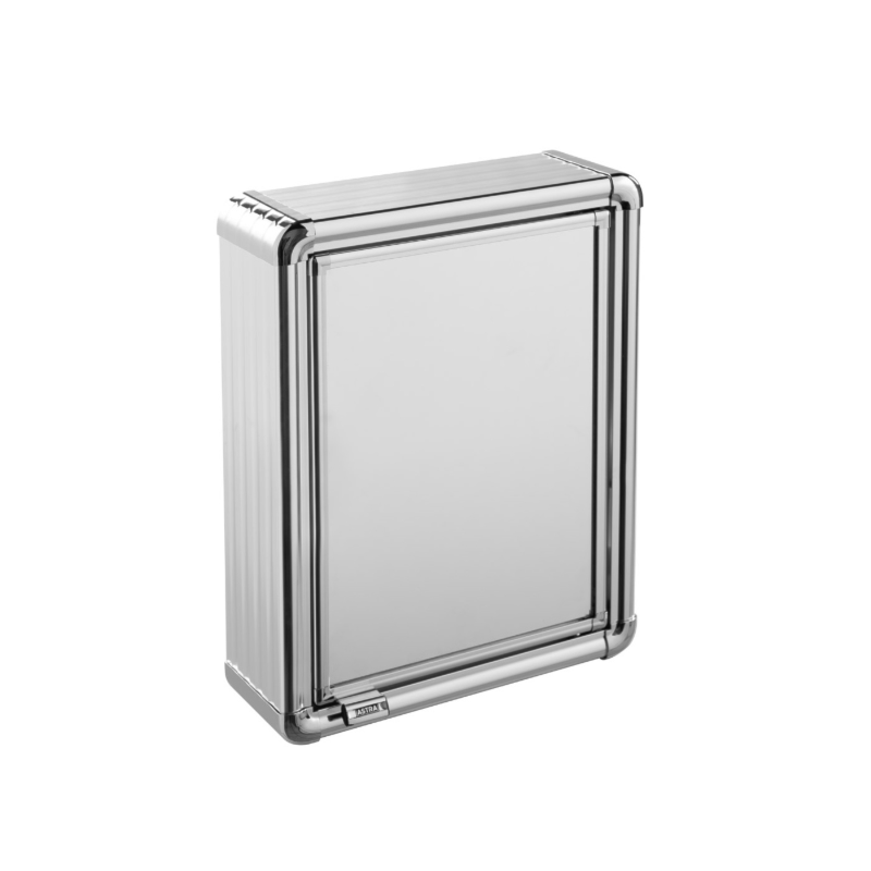 Armario Astra Plastico com Perfil de Aluminio com 1 Porta de Sobrepor 29X39X11,3
