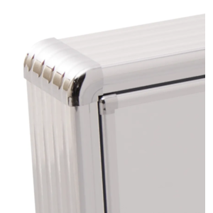 Armario Astra Plastico com Perfil de Aluminio com 1 Porta de Sobrepor 29X39X11,3