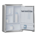 Armario Astra Plastico com Perfil de Aluminio com 1 Porta de Sobrepor 29X39X11,3-23edf41b-c824-4de5-870d-7bb665a6eeb0