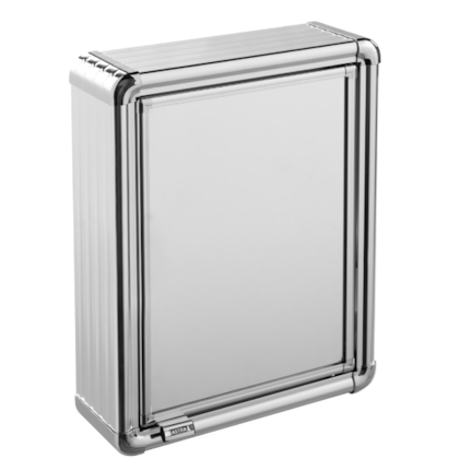 Armario Astra Plastico com Perfil de Aluminio com 1 Porta de Sobrepor 29X39X11,3