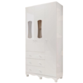 Armario Peroba Luna New 3 Portas 3 Gavetas Branco Brilho-2efc0287-de5a-4e50-91d1-85e97c4c8dbf