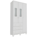 Armario Peroba Luna New 3 Portas 3 Gavetas Branco Brilho-047c150a-6c2b-4ea3-a09f-e559ae4defd0