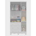 Armario Peroba Luna New 3 Portas 3 Gavetas Branco Brilho-c1591b6f-190e-40ea-92e3-f74fe0fa34c2
