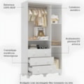 Armario Peroba Luna New 3 Portas 3 Gavetas Branco Brilho-8b591a44-f980-4894-9a98-9e38b562cd8f