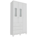 Armario Peroba Luna New 3 Portas 3 Gavetas Branco Brilho-88599e6d-da86-44ba-9a6c-4d8a8b1fd775