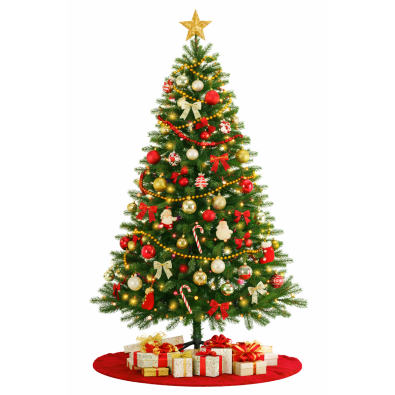 Arvore De Natal 210Cm 752 Galhos Verde Base De Mental 831-T001-25PROM-7-36eeeaff-8700-4fdc-a8de-0344036d987c