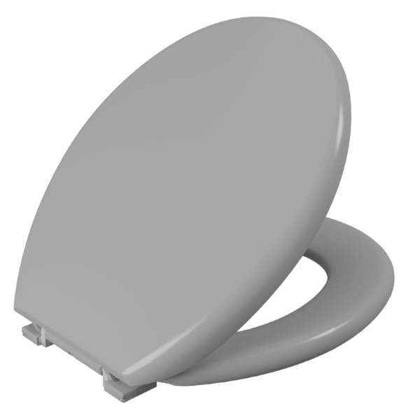 Assento Sanitario Astra Almofadado Oval Cinza -1ef35633-b263-4c1e-9a1b-9f3785892a6e