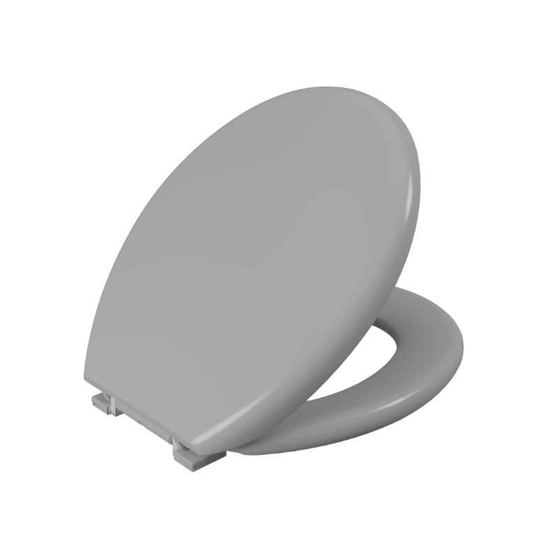 Assento Sanitario Astra Almofadado Oval Cinza -b22e1093-b618-466e-bacb-5357881561f4