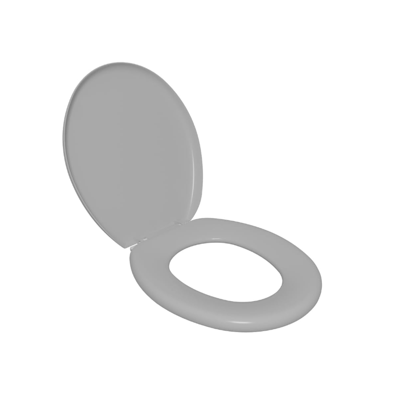 Assento Sanitario Astra Almofadado Oval Cinza -51e40992-6431-4e8e-8e69-8095224dc3d5