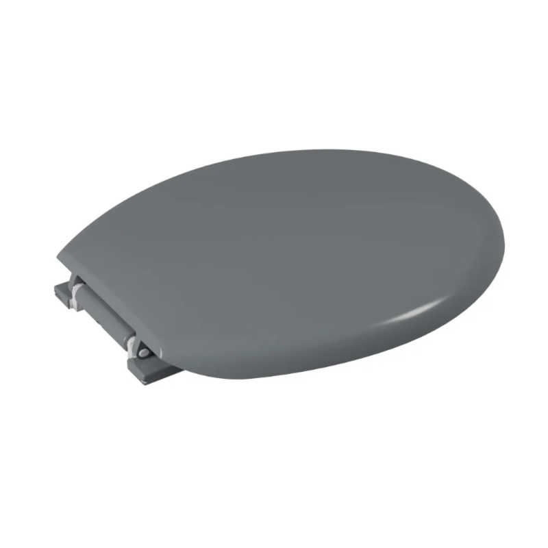 Assento Sanitario Astra Almofadado Oval Cinza -9a936396-7430-4fa9-8ecd-596bb4429514