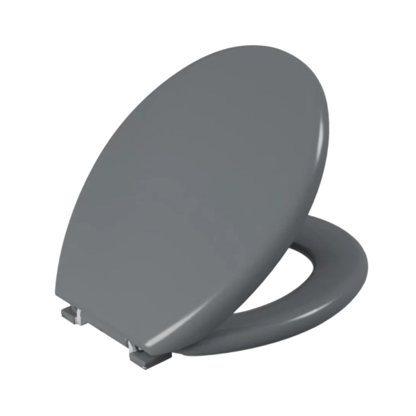 Assento Sanitario Astra Almofadado Oval Cinza -99890e13-be92-4090-9cfb-ad7c866bf951