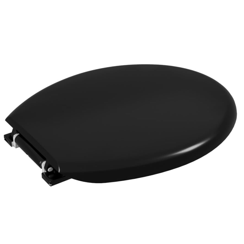 Assento Sanitario Astra Almofadado Oval Preto