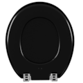 Assento Sanitario Astra Almofadado Oval Preto-2f5766ff-cb2e-49a4-9867-2317d6ef4418