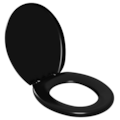 Assento Sanitario Astra Almofadado Oval Preto-be39c601-492a-4c68-acc0-fded5702602f