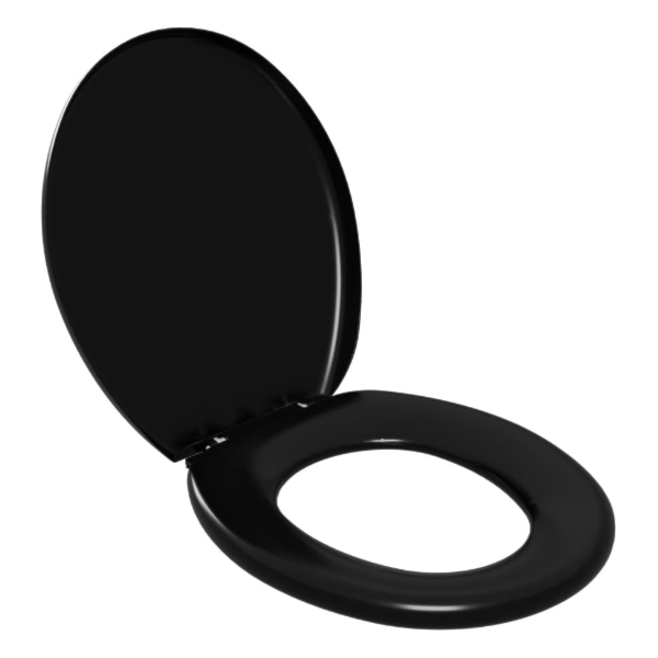 Assento Sanitario Astra Almofadado Oval Preto-1e0410f0-ea69-4e56-be8e-2ba24cd2de4b