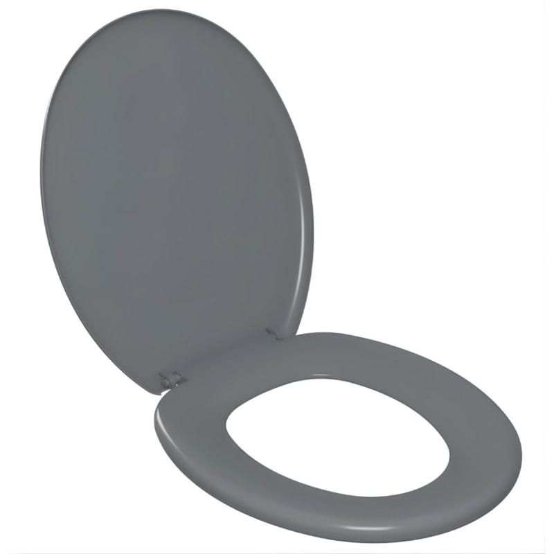 Assento Sanitario Astra Oval Cinza-516f0687-393e-4882-8a7b-5145fa43c30d