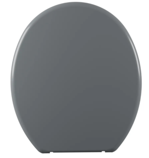 Assento Sanitario Astra Oval Cinza