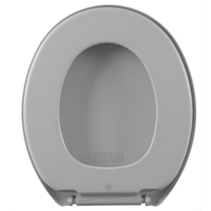 Assento Sanitario Astra Soft Oval Cinza