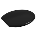 Assento Sanitario Astra Soft Oval Preto