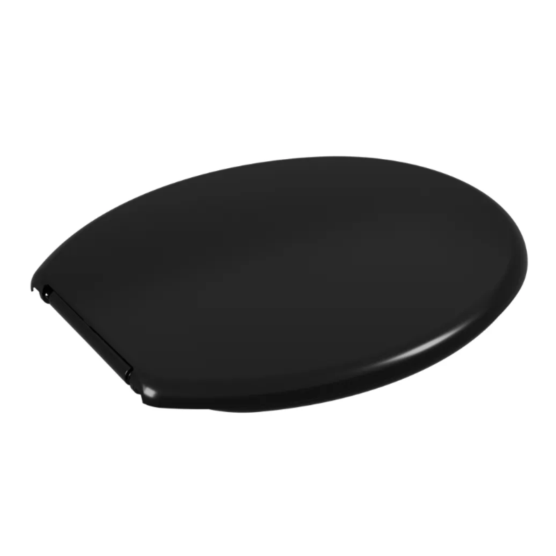 Assento Sanitario Astra Soft Oval Preto
