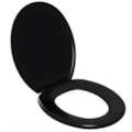 Assento Sanitario Astra Soft Oval Preto-43e3692e-2849-4980-a176-8c54f07eb75e